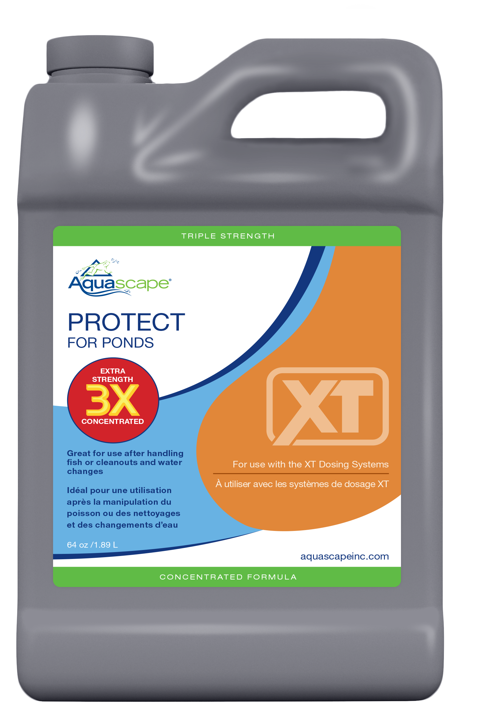 3X PROTECT for Ponds XT, 3X Concentration 64 oz.